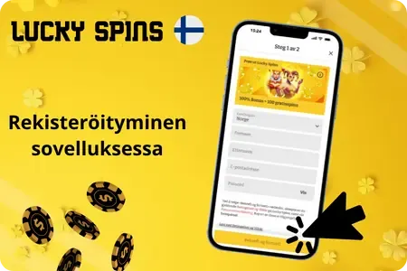 Rekisteröityminen Lucky spins
